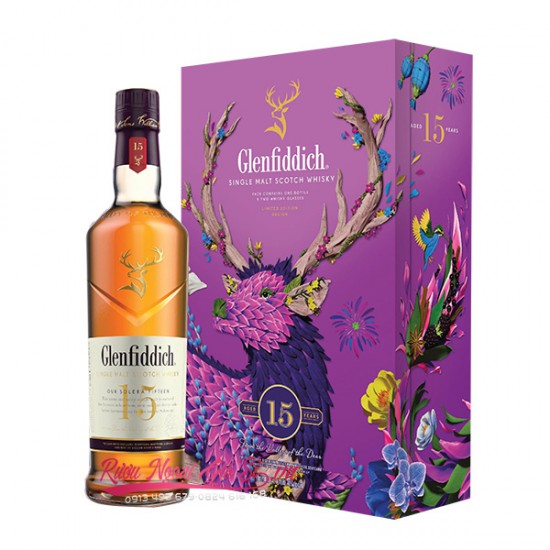 Rượu Glenfiddich 15 Năm Hộp Quà Tết 2025