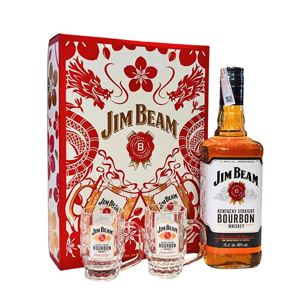 ⭐️7/25限定価格⭐️Jim Beam 2本セット Jim Beam Hộp Quà Tết 2025 | Rượu Ngoại Giá Sỉ