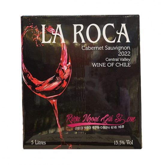 Rượu Vang Bịch Chile La RoCa 5 Lít
